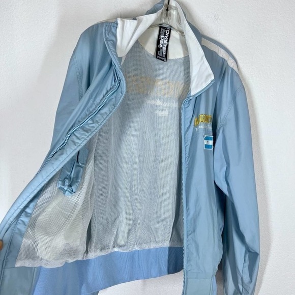 Vintage Argentina Soccer Jacket Embroidered Blue Y2K - Picture 3 of 15